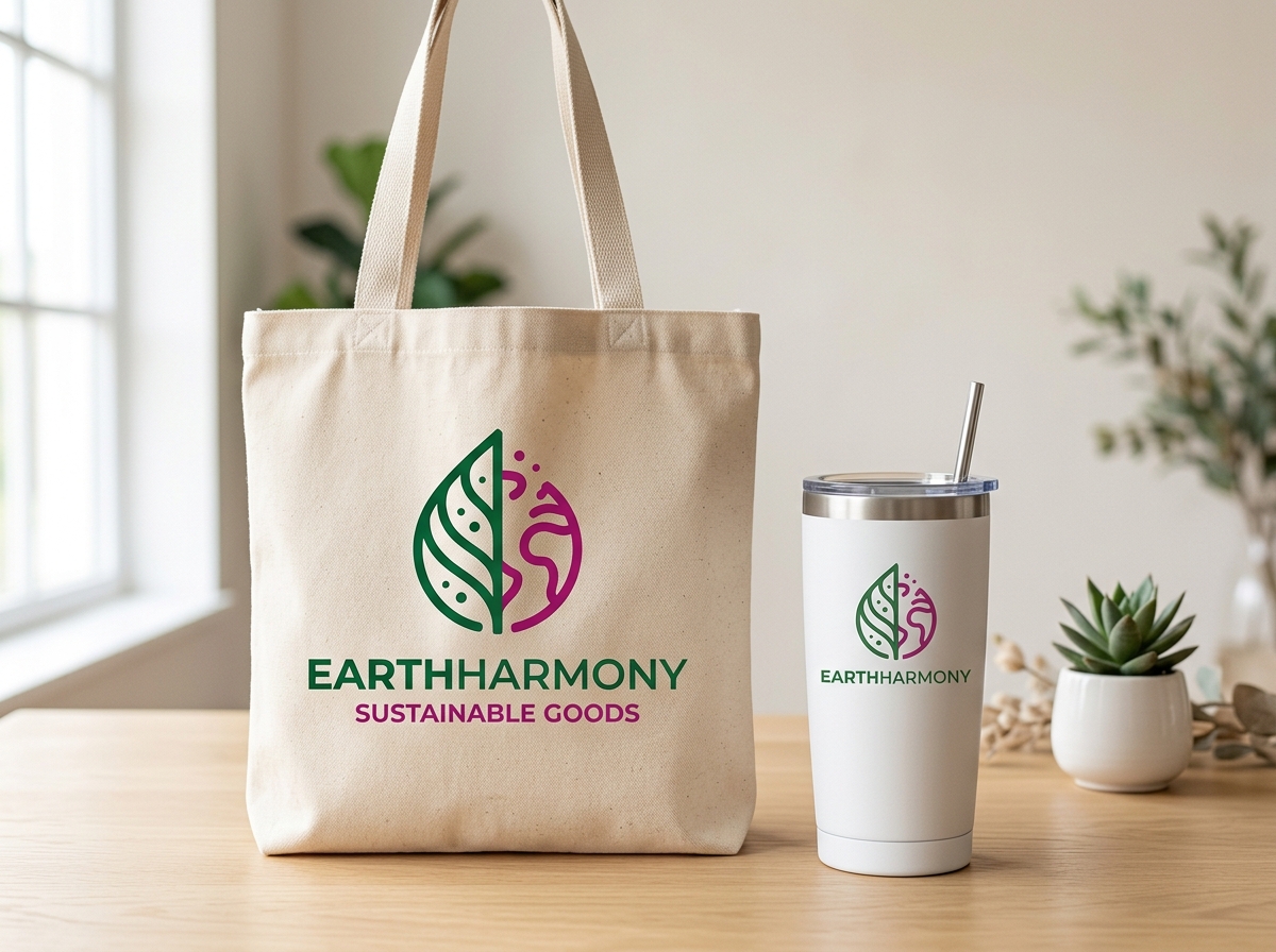 Bumi Goods, Mockup logo di merchandise (tote bag & tumbler)
